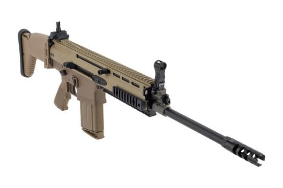 FN SCAR 17S NRCH with 16" barrel and 20-round magazine, FDE finish
